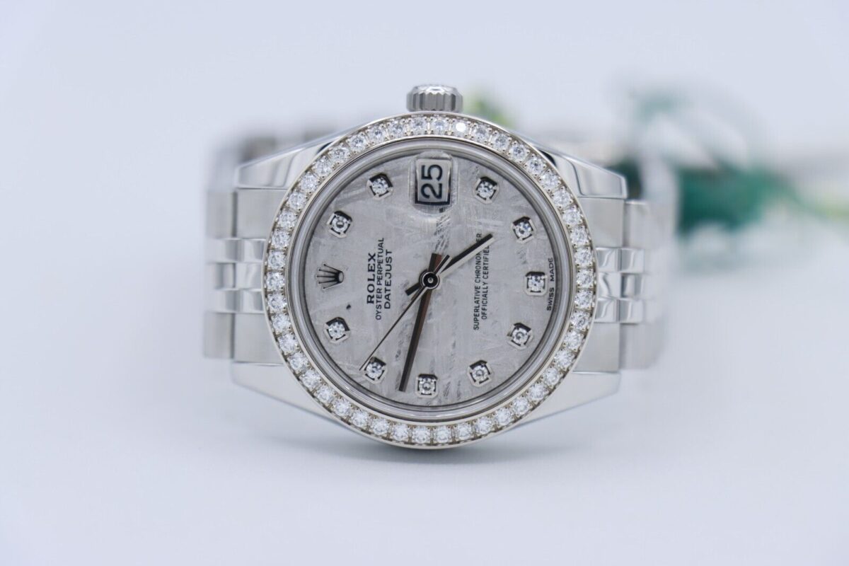 Rolex Midsize Datejust 178384 Meteorite Diamond Dial & Bezel Jubilee Band 31mm - Image 5
