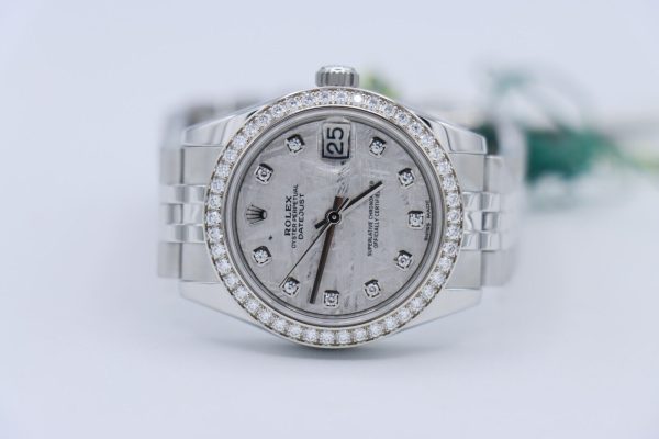 Rolex Midsize Datejust 178384 Meteorite Diamond Dial & Bezel Jubilee Band 31mm - Image 5