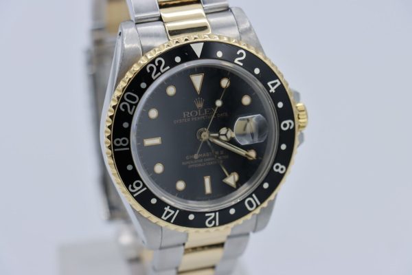 Rolex GMT-Master II 16713 Black Dial & Bezel Two-Tone Oyster Band Circa 1988 - Image 9