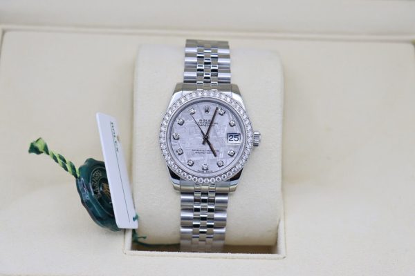 Rolex Midsize Datejust 178384 Meteorite Diamond Dial & Bezel Jubilee Band 31mm - Image 10
