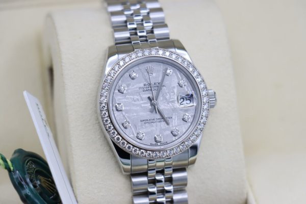 Rolex Midsize Datejust 178384 Meteorite Diamond Dial & Bezel Jubilee Band 31mm - Image 11