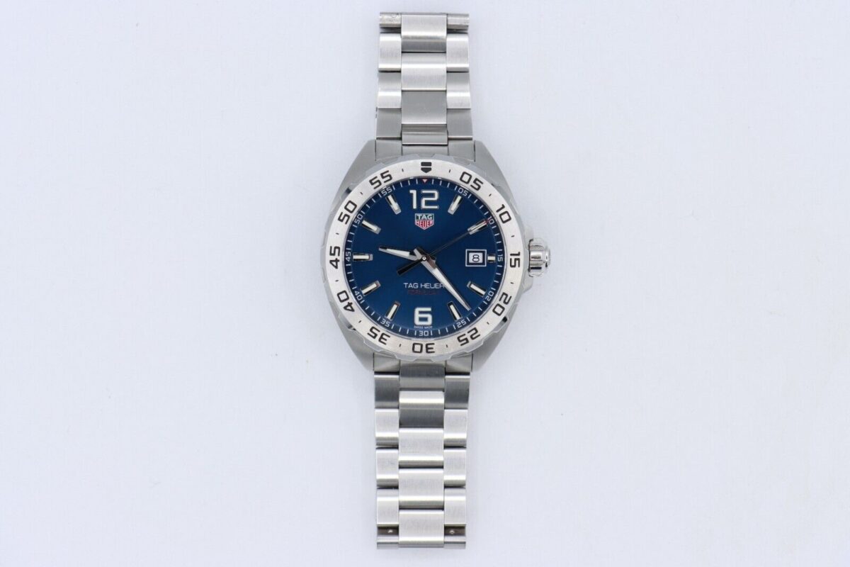 TAG Heuer Formula 1 WAZ1118 Blue Index Dial 41mm Box & Papers Quartz Stainless - Image 2