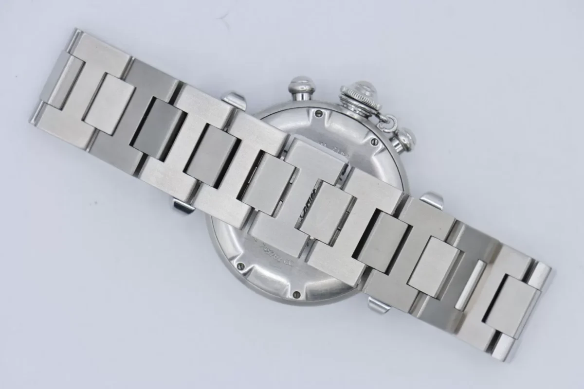 Cartier Pasha C 2412 Chronograph White Dial Stainless Steel 36mm Automatic - Image 4