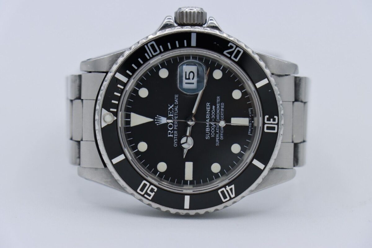 Rolex Submariner 16800 Matte Black Dial & Bezel Oyster Band Circa 1984 - Image 5