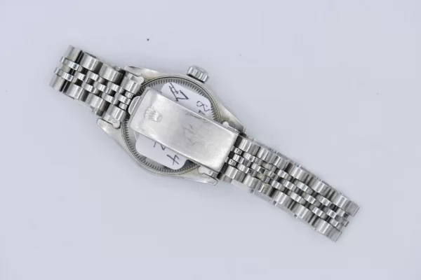 Rolex Lady Datejust 69174 Silver Linen Dial Jubilee Band 26mm Circa 1984 - Image 4