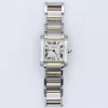 Cartier Tank Francaise 2384 White Roman Dial Two-Tone Quartz 20mm Ladies Size - Image 2