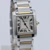 Cartier Tank Francaise 2384 White Roman Dial Two-Tone Quartz 20mm Ladies Size - Image 9