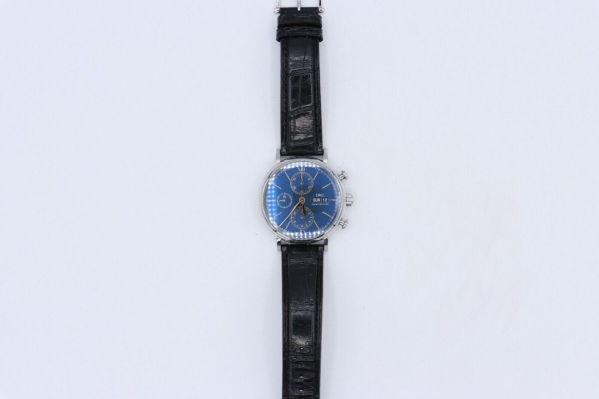 IWC Portofino IW391036 Chronograph Blue Dial 42mm Box & Papers Year 2020 - Image 2
