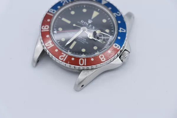 Rolex GMT-Master 1675 Pepsi Matte Black Dial Jubilee Oval Band Circa 1963 - Image 12