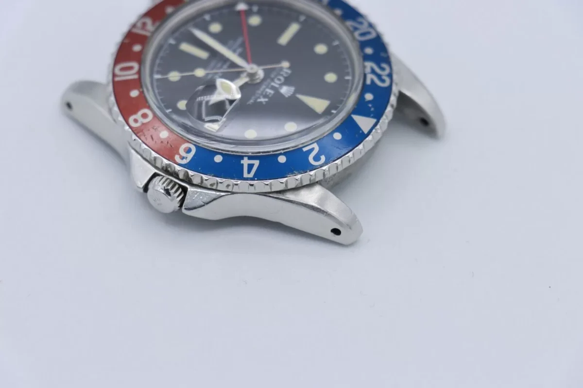 Rolex GMT-Master 1675 Pepsi Matte Black Dial Jubilee Oval Band Circa 1963 - Image 13