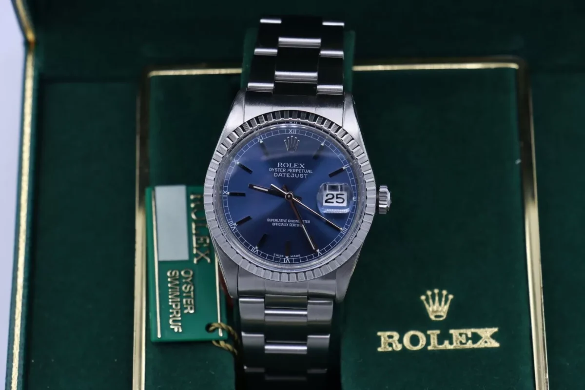 Rolex Datejust 16030 Silver Stick Dial Oyster Band Box & Papers Year 1987 - Image 9