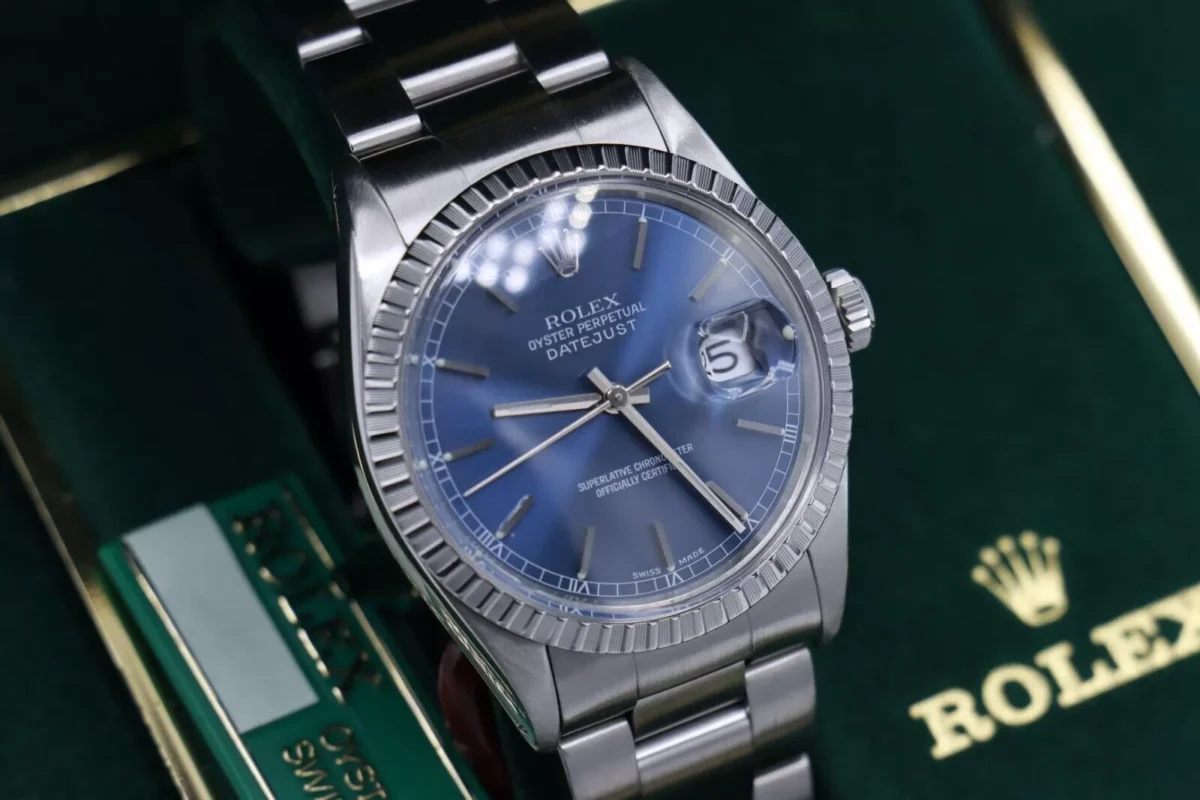 Rolex Datejust 16030 Silver Stick Dial Oyster Band Box & Papers Year 1987 - Image 10