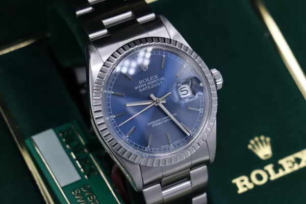 Rolex Datejust 16030 Silver Stick Dial Oyster Band Box & Papers Year 1987 - Image 10