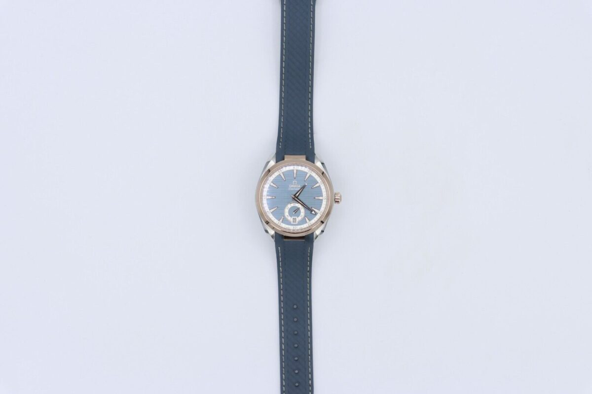 Omega Seamaster Aqua Terra 150m 220.22.41.21.03.001 Blue Dial Rubber Strap - Image 3