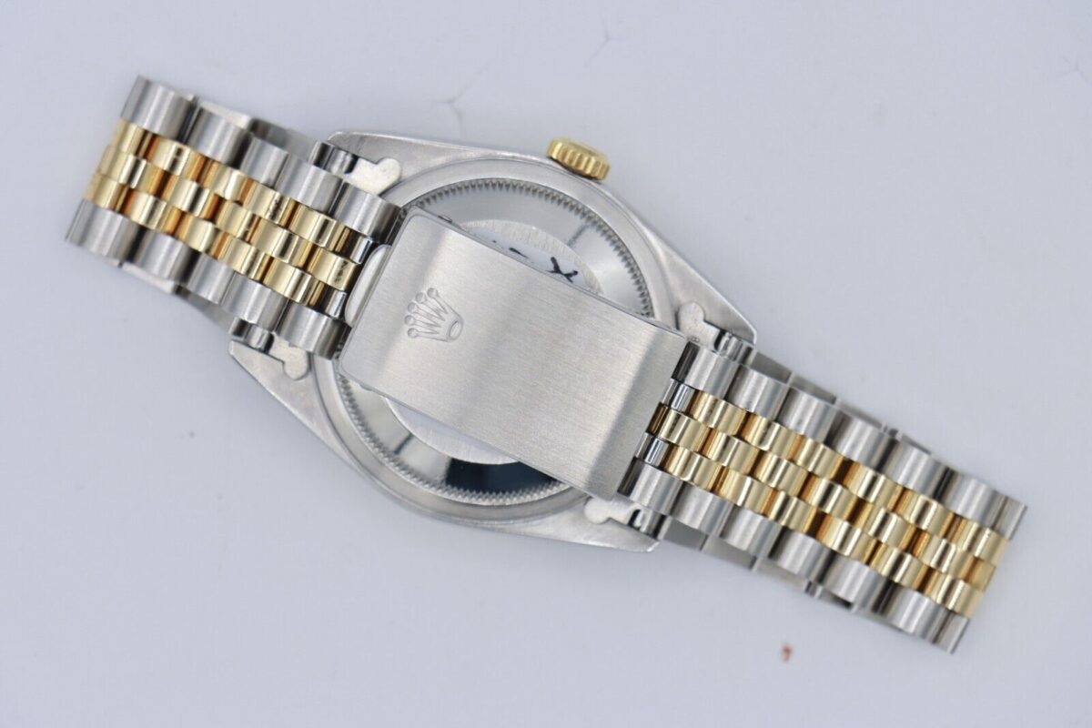Rolex Datejust 16233 Blue Diamond Dial Jubilee Band 36mm Two-Tone Circa 1991