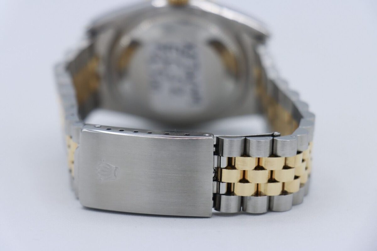 Rolex Datejust 16233 Blue Diamond Dial Jubilee Band 36mm Two-Tone Circa 1991