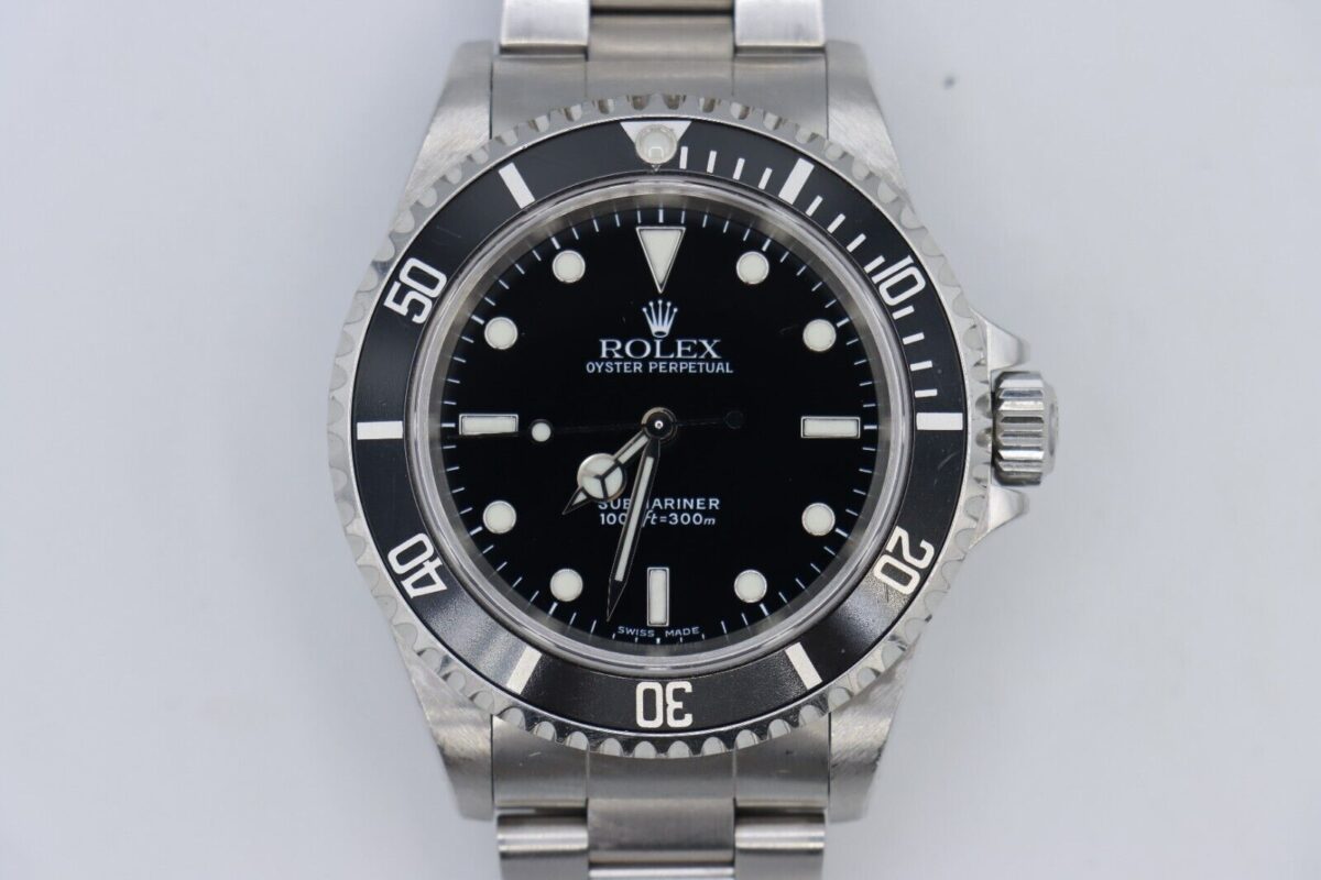 Rolex Submariner 14060 Black Dial & Bezel No Date 40mm w/Papers Circa 1999