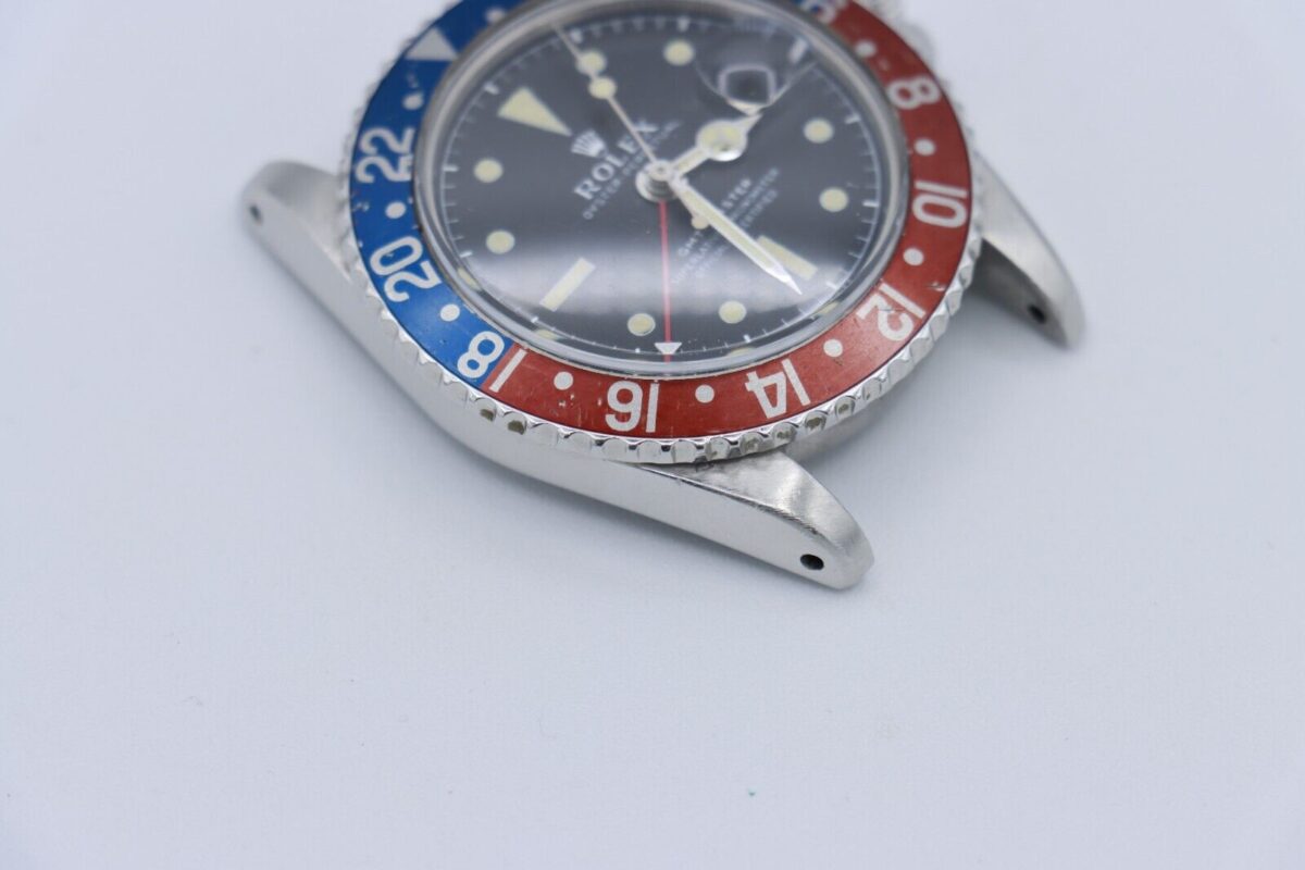 Rolex GMT-Master 1675 Pepsi Matte Black Dial Jubilee Oval Band Circa 1963 - Image 11