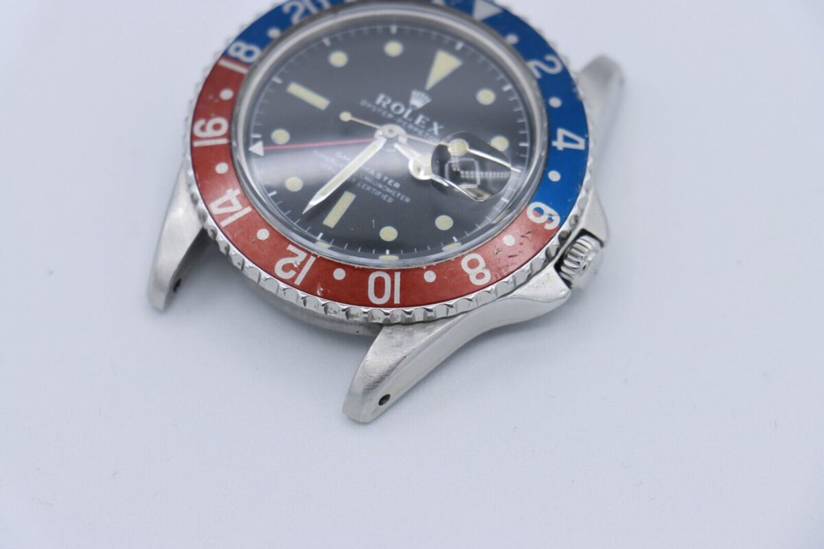 Rolex GMT-Master 1675 Pepsi Matte Black Dial Jubilee Oval Band Circa 1963 - Image 12