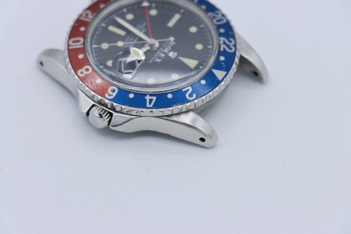 Rolex GMT-Master 1675 Pepsi Matte Black Dial Jubilee Oval Band Circa 1963 - Image 13