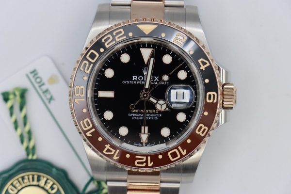Rolex GMT-Master II 126711CHNR Root Beer Two-Tone Everose Oyster Band Year 2019
