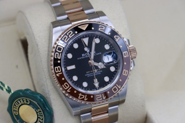 Rolex GMT-Master II 126711CHNR Root Beer Two-Tone Everose Oyster Band Year 2019