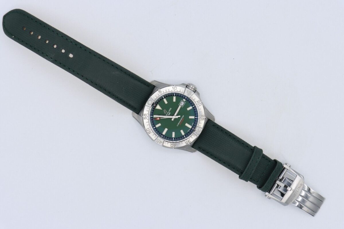Breitling Avenger 42 A17328 Green Dial Leather Strap Box & Papers Year 2024 - Image 2