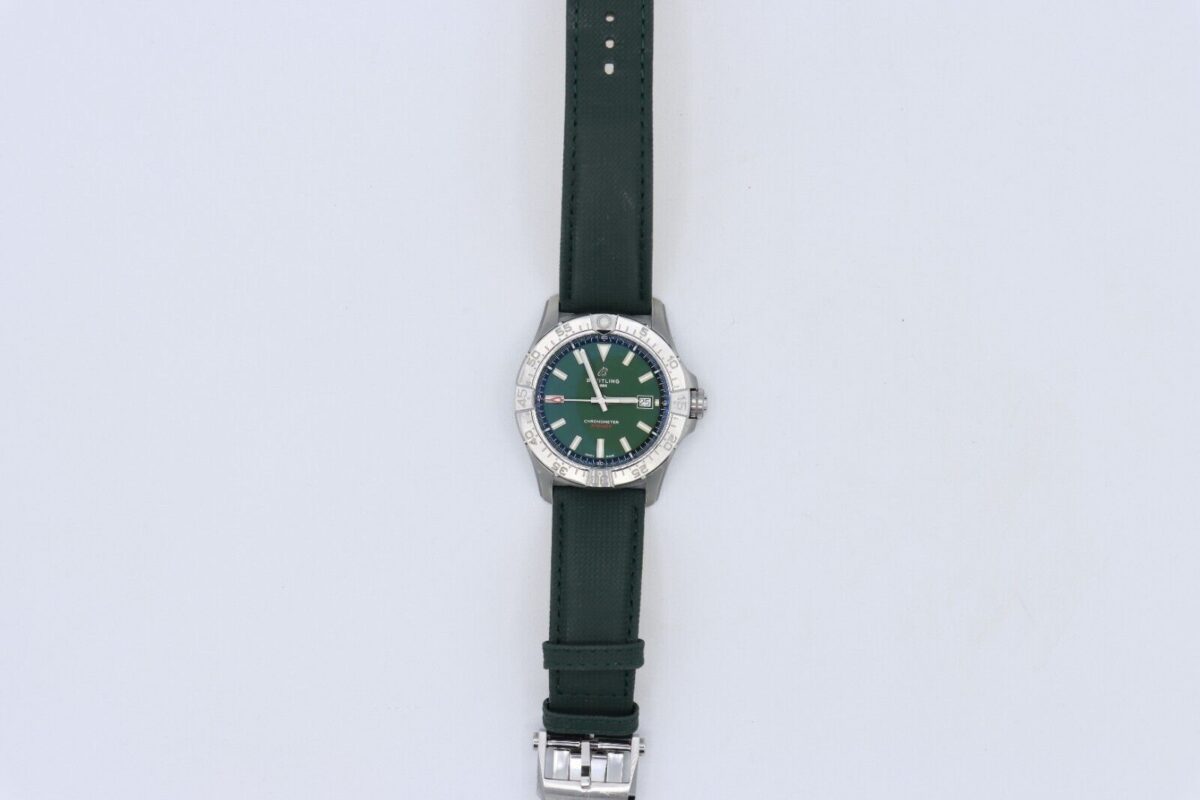 Breitling Avenger 42 A17328 Green Dial Leather Strap Box & Papers Year 2024 - Image 3
