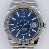 Rolex Sky-Dweller 326934 Blue Index Dial Jubilee Band 42mm Box & Papers Year 2022