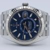 Rolex Sky-Dweller 326934 Blue Index Dial Jubilee Band 42mm Box & Papers Year 2022