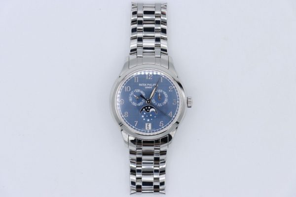 Patek Philippe Annual Calendar 4947/1A Blue Shantung Dial Stainless Steel 38mm Year 2023