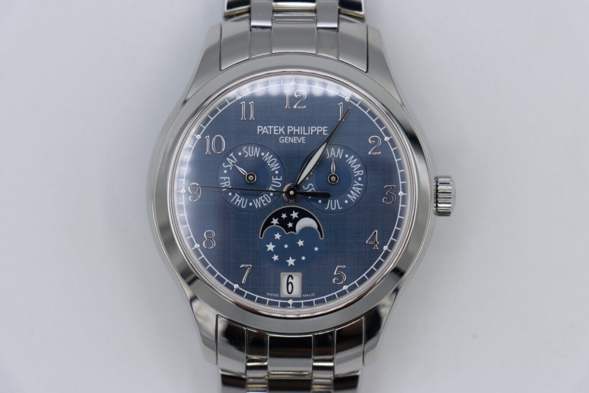 Patek Philippe Annual Calendar 4947/1A Blue Shangtung Dial Stainless Steel 38mm Year 2023
