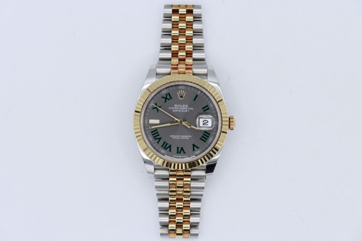 Rolex Datejust 41 126333 Wimbledon Slate Dial Two-Tone Jubilee Band Year 2019 - Image 3