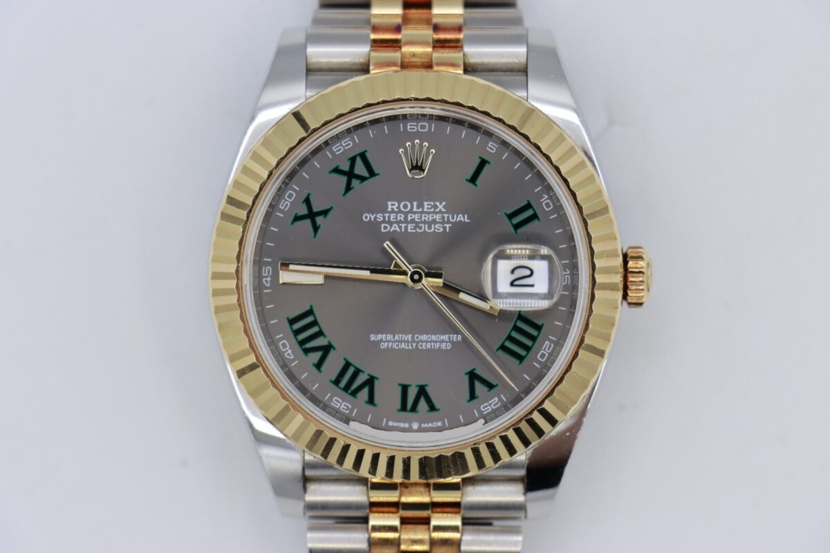 Rolex Datejust 41 126333 Wimbledon Slate Dial Two-Tone Jubilee Band Year 2019