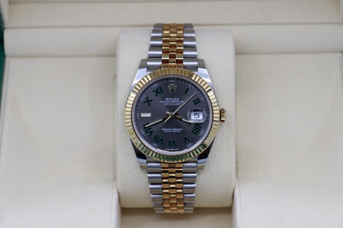 Rolex Datejust 41 126333 Wimbledon Slate Dial Two-Tone Jubilee Band Year 2019 - Image 9