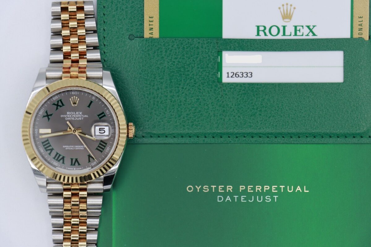 Rolex Datejust 41 126333 Wimbledon Slate Dial Two-Tone Jubilee Band Year 2019 - Image 11