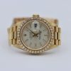 Rolex Datejust 69178 Silver Stick Dial President 18K Diamond Bezel Circa 1995 - Image 5
