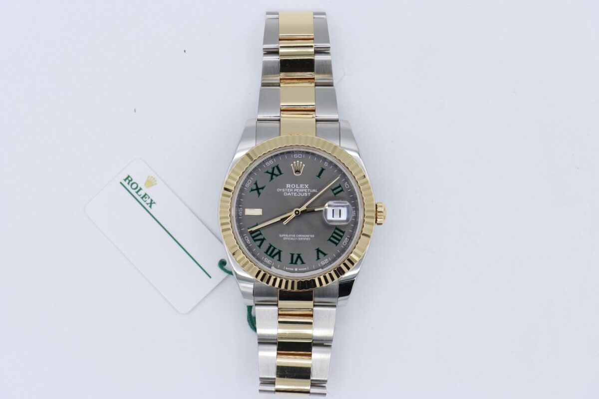 Rolex Datejust 41 126333 Wimbledon Slate Dial Two-Tone Oyster Band Year 2023 - Image 3