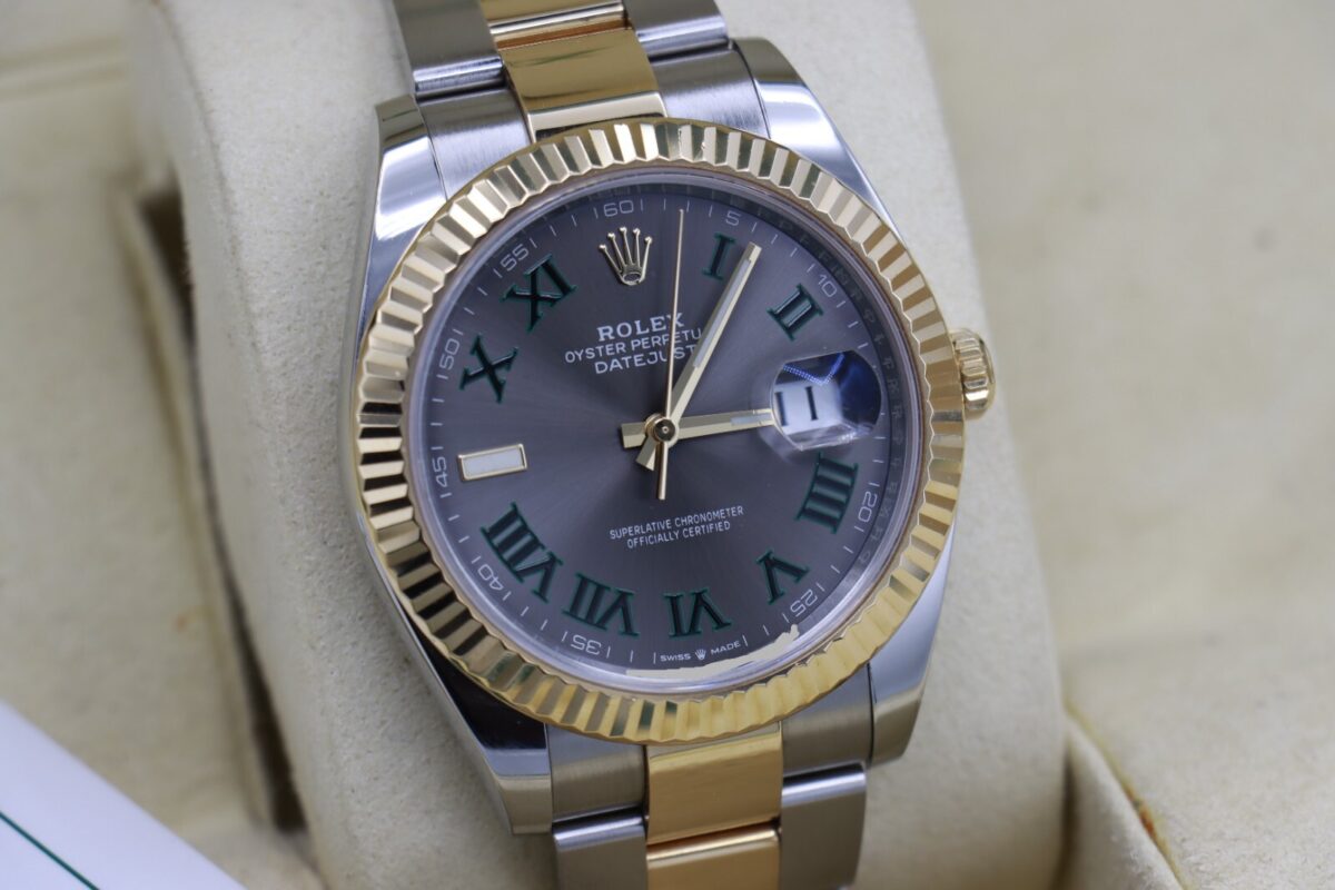 Rolex Datejust 41 126333 Wimbledon Slate Dial Two-Tone Oyster Band Year 2023 - Image 10