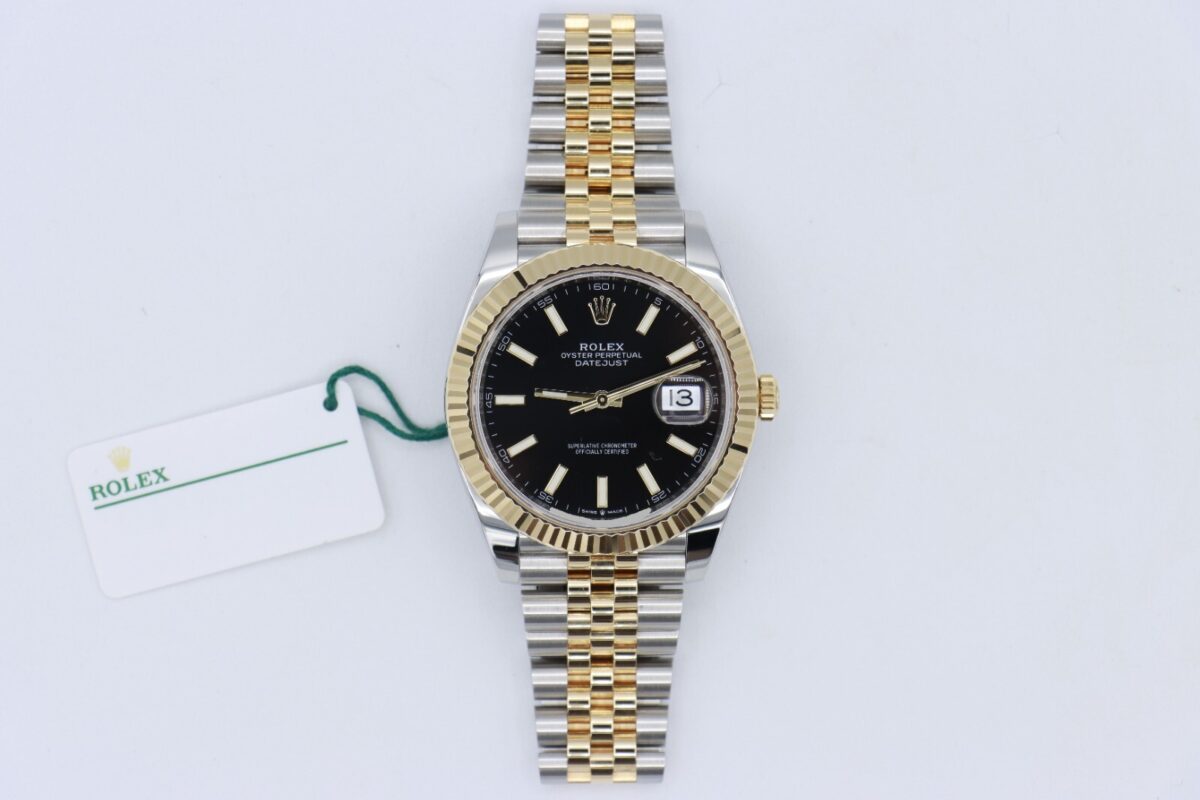 Rolex Datejust 41 126333 Black Index Dial Jubilee Band Box & Papers Year 2021 - Image 3