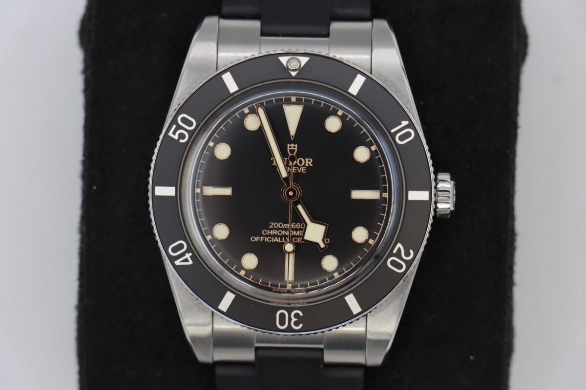 Tudor Black Bay 54 79000N Black Dial & Bezel Rubber Strap Box & Papers Year 2024
