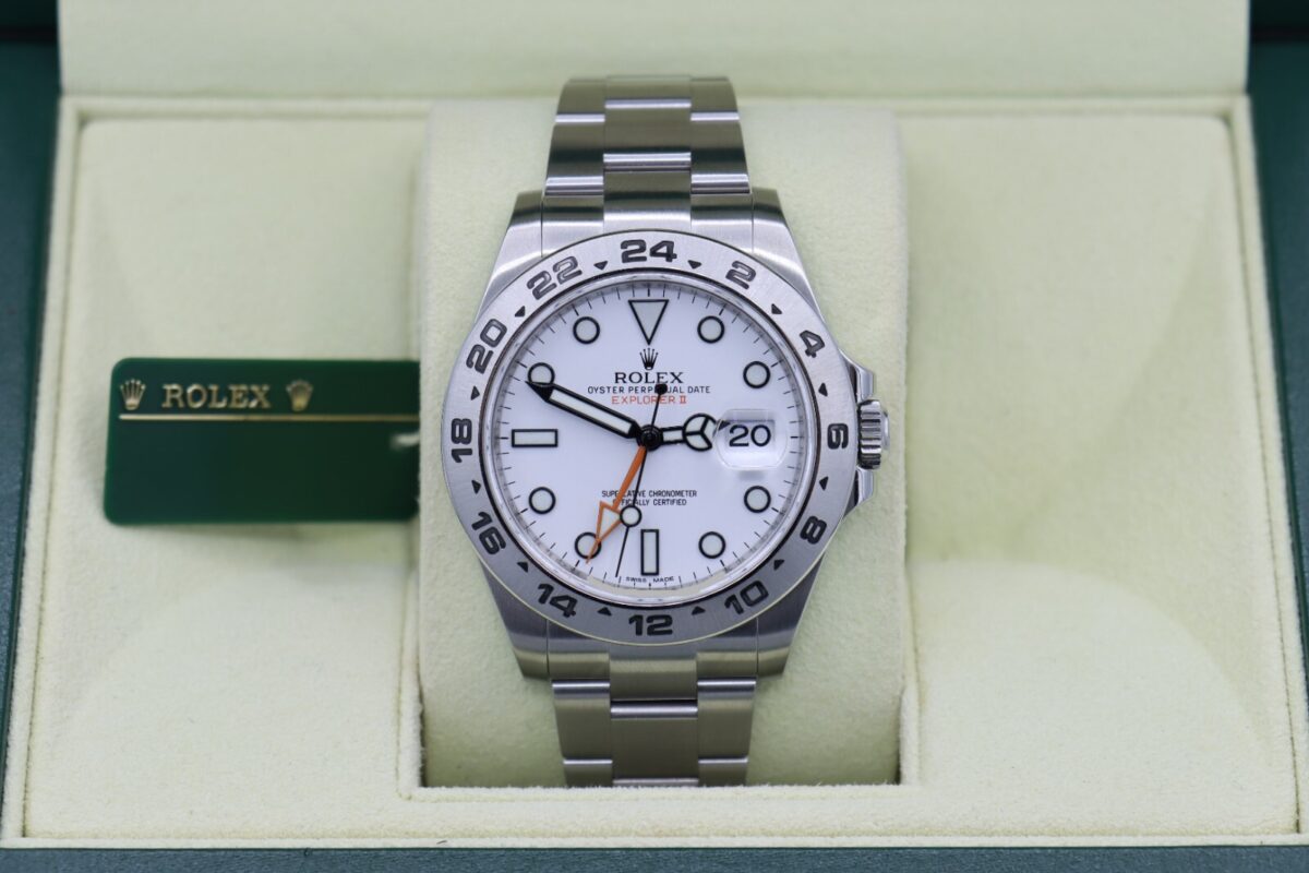 Rolex Explorer II 216570 Polar White Dial Oyster Band Box & Papers Year 2014 - Image 10