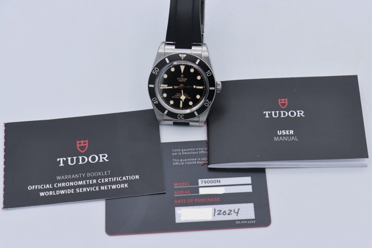 Tudor Black Bay 54 79000N Black Dial & Bezel Rubber Strap Full Set Year 2024 - Image 9