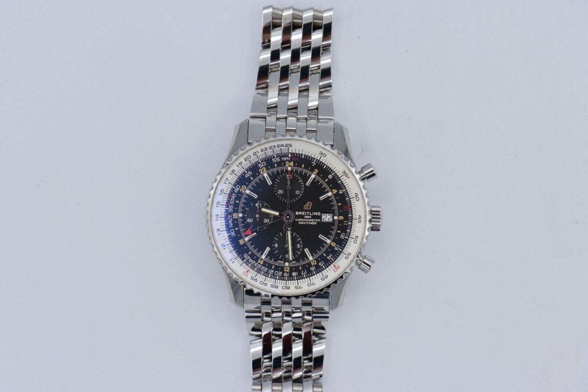 Breitling Navitimer World GMT A24322 Black Dial Chronograph 46mm Box & Papers - Image 2