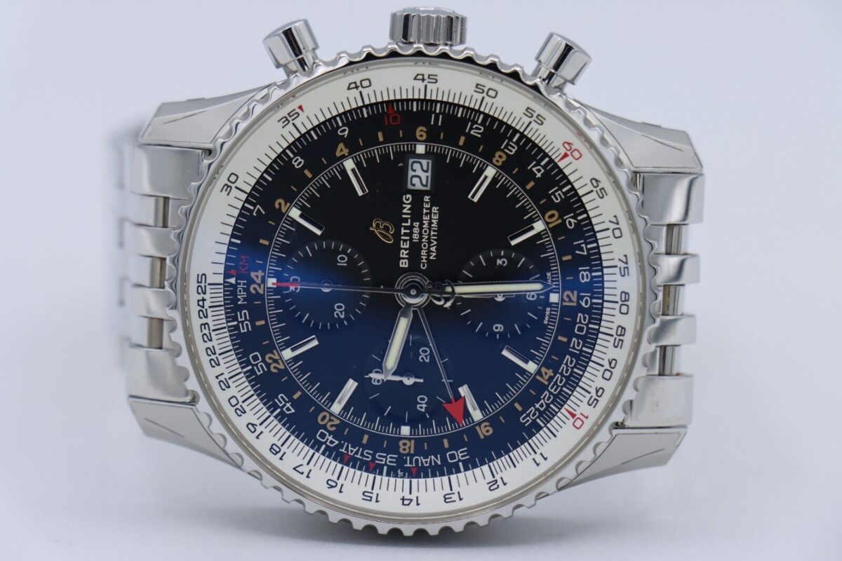 Breitling Navitimer World GMT A24322 Black Dial Chronograph 46mm Box & Papers - Image 5