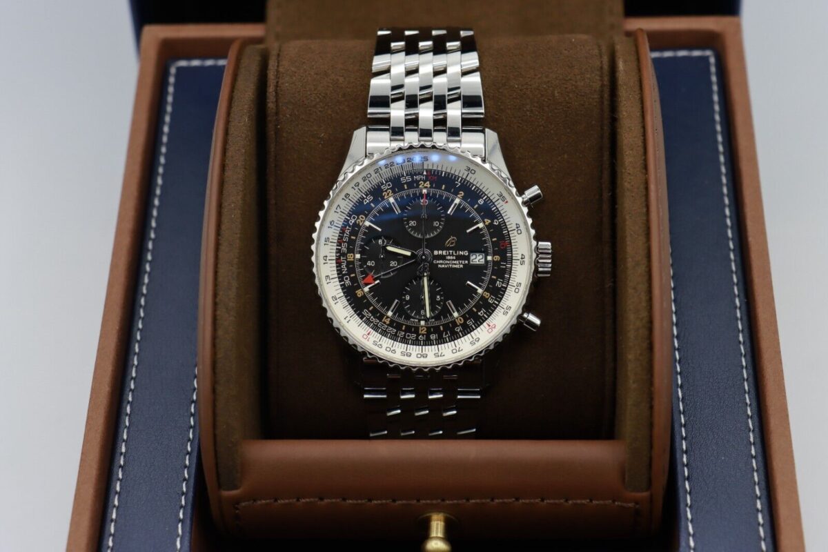 Breitling Navitimer World GMT A24322 Black Dial Chronograph 46mm Box & Papers - Image 10