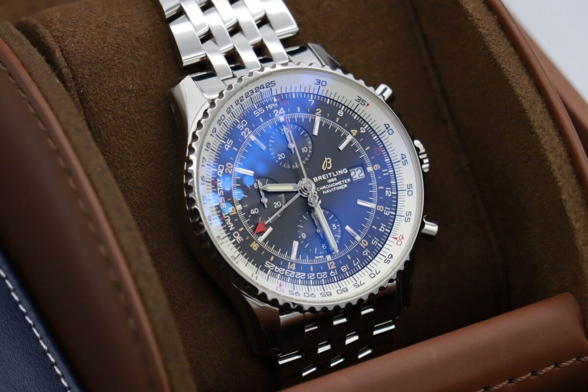 Breitling Navitimer World GMT A24322 Black Dial Chronograph 46mm Box & Papers - Image 11