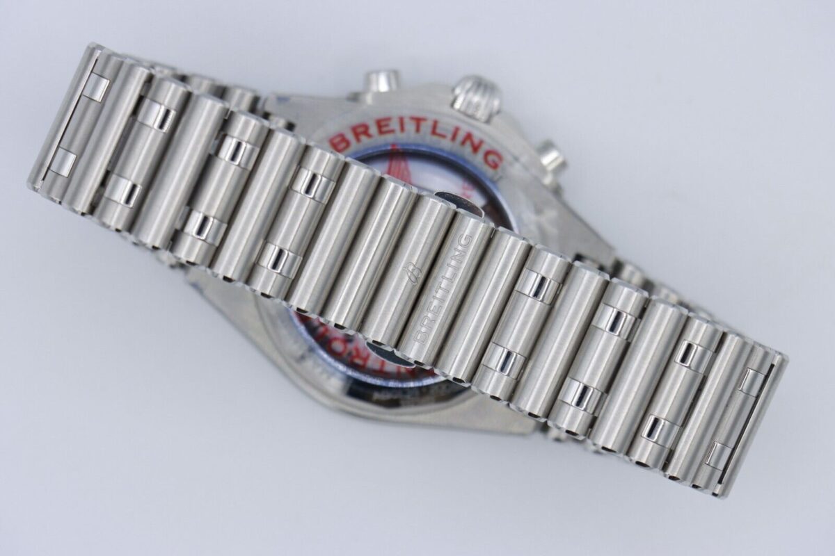 Breitling Chronomat B01 42 AB01341 Blue Dial Chronograph Stainless Bracelet 2024 - Image 4