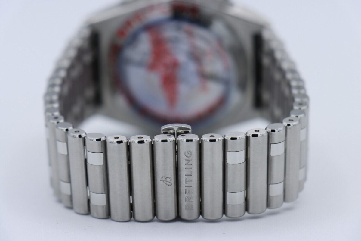 Breitling Chronomat B01 42 AB01341 Blue Dial Chronograph Stainless Bracelet 2024 - Image 7