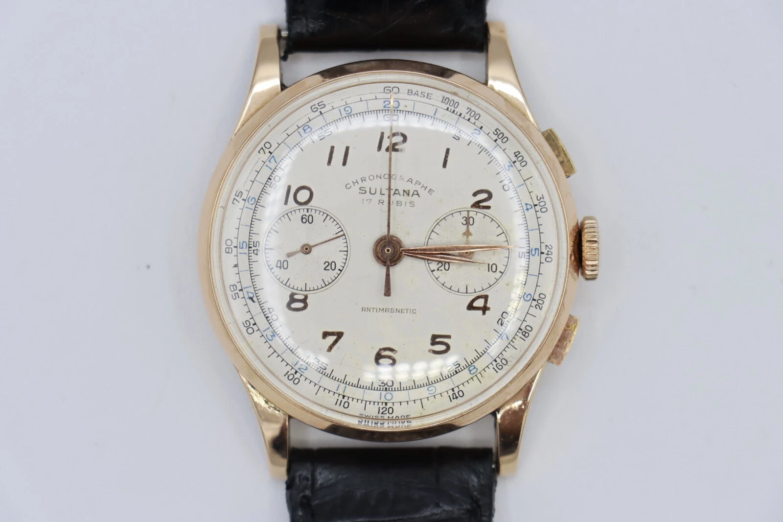 Vintage Sultana Chronograph 3910 18K